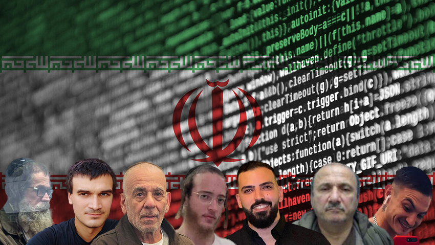 7 of the dozens of spies in the Iranian espionage cases (Photo: Meir Even Haim, Or Hadar, Shlomi Heller, 'Walla') חשודים ב ריגול עבור איראן
