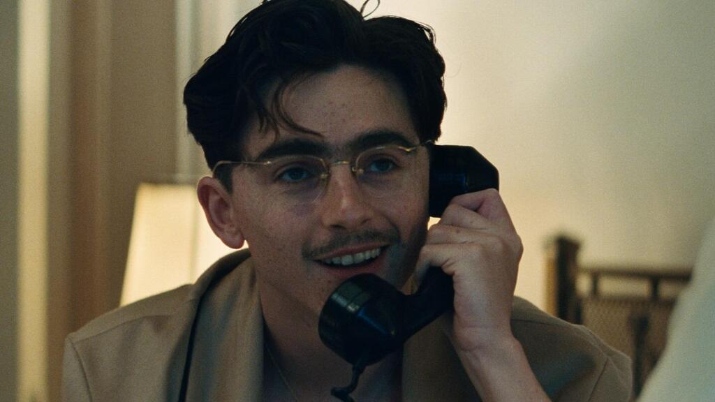 Chalamet in 'Marty Supreme' (Photo: Courtesy of Lev Cinemas) מתוך "מרטי סופרים"