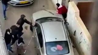 קטטה במזרח ירושלים, רכב דורס במכוון הולכי רגל