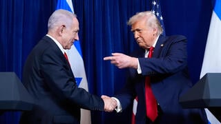 רה"מ נתניהו ו דונלד טראמפ ב מסע"ת ב מאר א-לאגו