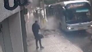 תיעוד: קריסת המרפסת בתל אביב