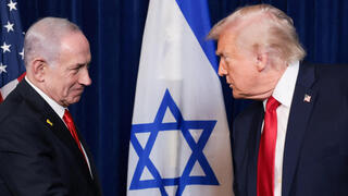 רה"מ נתניהו ו דונלד טראמפ ב מסע"ת ב מאר א-לאגו