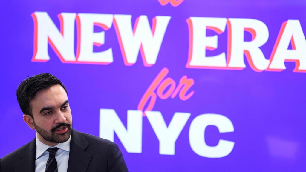 Mayor-elect Zohran Mamdani promises a new era in news conference last week (Photo: Charly Triballeau / AFP) ראש העיר הנבחר של ניו יורק זוהראן ממדאני