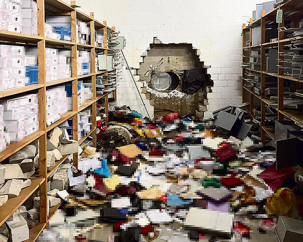 השאירו חור בקיר. חדר הכספות שנשדד