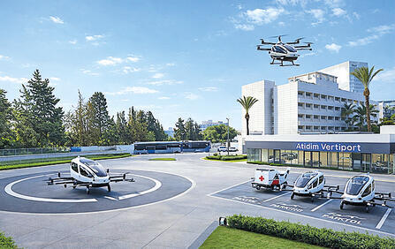 זמין בתוך שלוש שנים לשירות מסחרי לציבור. המנחת בפארק עתידים