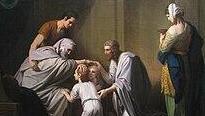  'Jacob Blessing Ephraim and Manasseh'- painting by Benjamin West