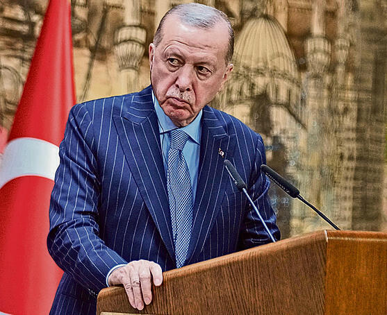 ארדואן. זכה לשבחים מטראמפ | צילום: אי-פי, Khalil Hamra