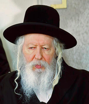 האדמו"ר מגור. נעדר מהתפילה | צילום: שלומי כהן