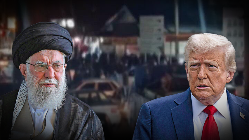 Trump is the only one warning Iran (Photo: Brendan Smialowski/AFP, Getty Images) תיעודים שפרסם איראן אינטרנשיונל מהפגנות הפגנה ב איראן