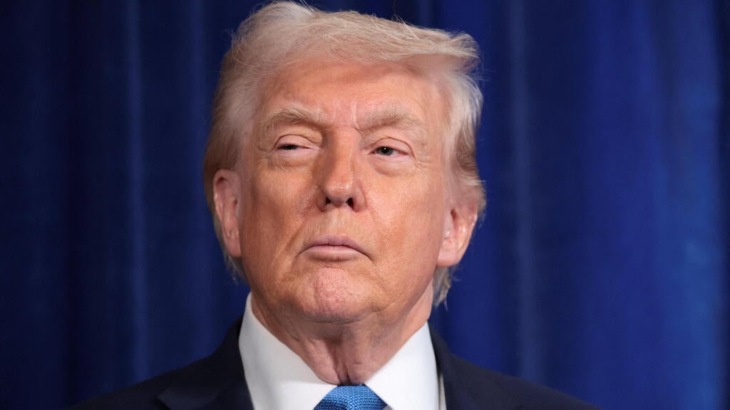 US President Donald Trump (Photo: Jonathan Ernst/Reuters) טראמפ במסיבת העיתונאים על התקיפה בונצואלה