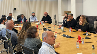  ח"כ צבי סוכות וסימון דוידסון בבביקור במערכת החינוך בקריית שמונה