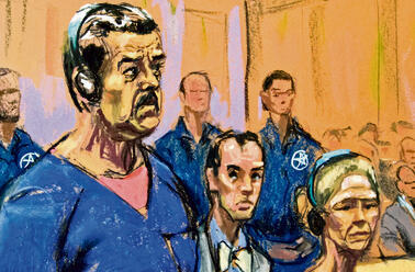 איור מדורו ואשתו במשפט