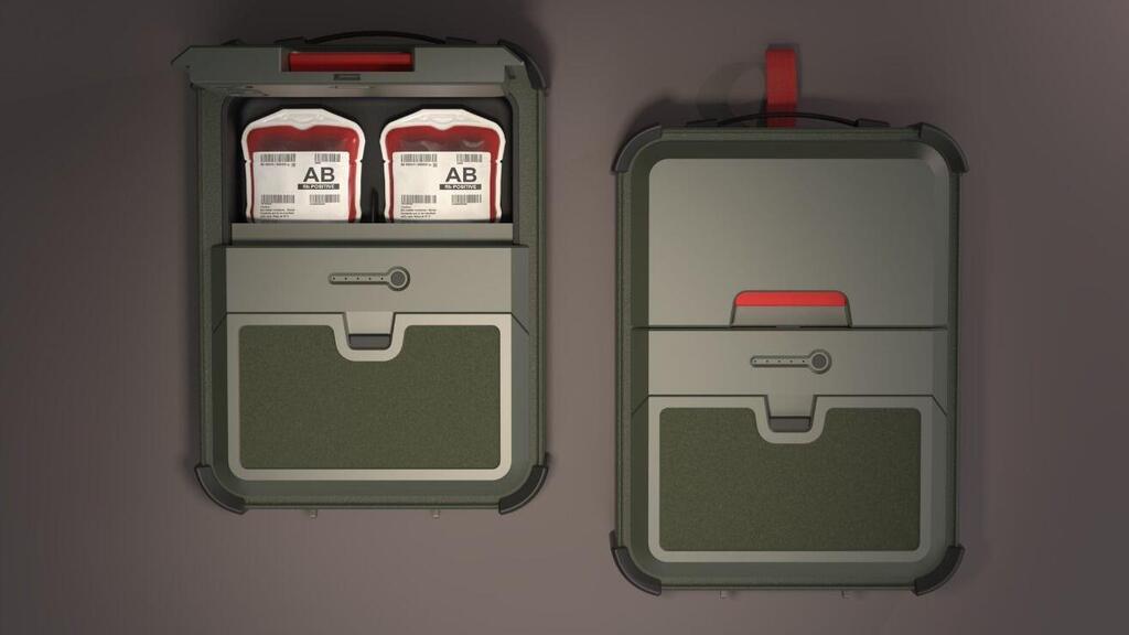 The battlefield blood refrigerator: 'much more than a final project' (Photo: Private album) עוז לוטטי