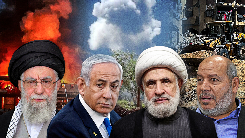 Photo: Khalil Hamra/ AP, Amir Cohen/ Reuters, Office of the Iranian Supreme Leader/WANA (West Asia News Agency)via REUTERS