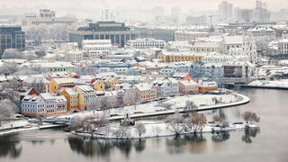 העיר העתיקה במינסק באווירה חורפית העיר העתיקה במינסק באווירה חורפית