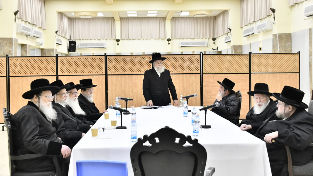 כינוס מועצת גדולי התורה בשבוע שעבר (צילום: שוקי לרר) מועצת גדולי התורה