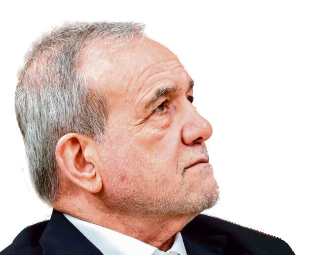 נשיא איראן פזשכיאן (ALEXANDER KAZAKOV, AFP) נשיא איראן פזשכיאן