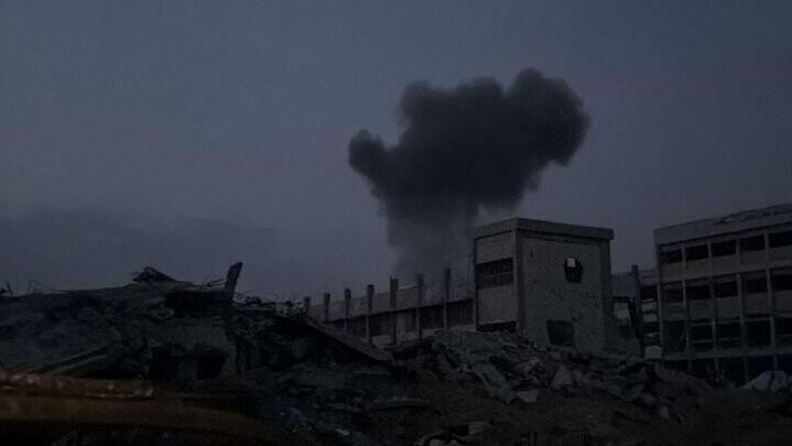 Israeli airstrikes in Gaza City חגורת אש במערב העיר עזה