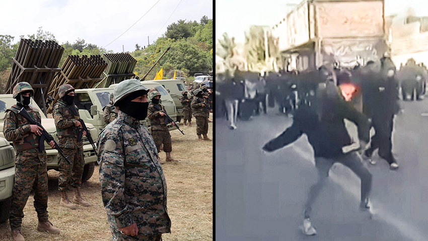 Protests in Iran (Photo: AFP PHOTO /UGC / ANONYMOUS) ארכיון פאסה איראן מחאות מהומות
