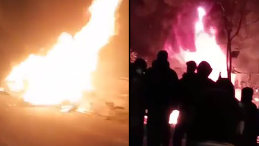Anti-government protests throughout Iran הצתות ב הפגנות ב איראן