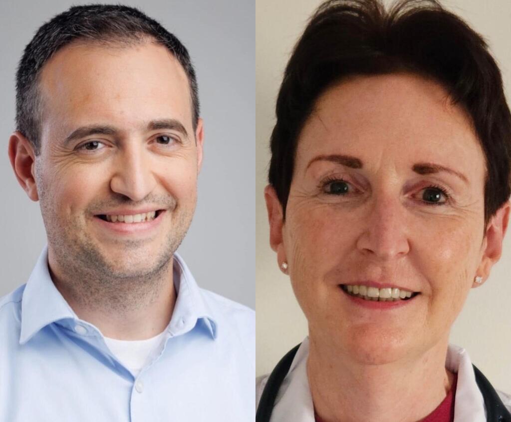 מימין לשמאל: ד"ר אירן אירן קרוצ’ין ד"ר ליאור סלוק