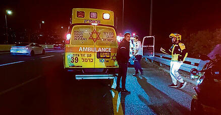 זירת האירוע בכביש 6 | צילום: תיעוד מבצעי מד"א