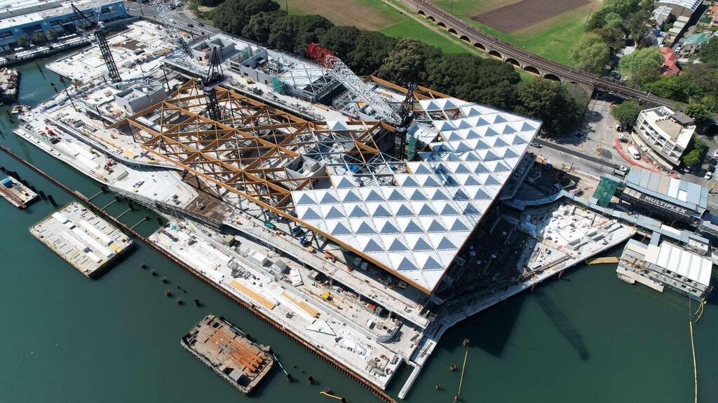 During construction. Sydney Fish Market (Photo: 3XN Architects) Sydney Fish Market