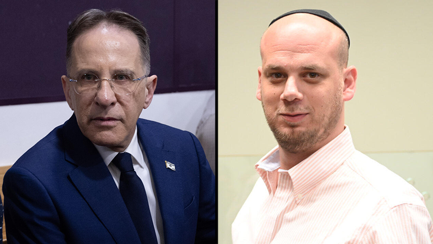 Tzachi Braverman and Eli Feldstein (Photo: Yair Sagi, Flash 90) אלי פלדשטיין, צחי ברוורמן