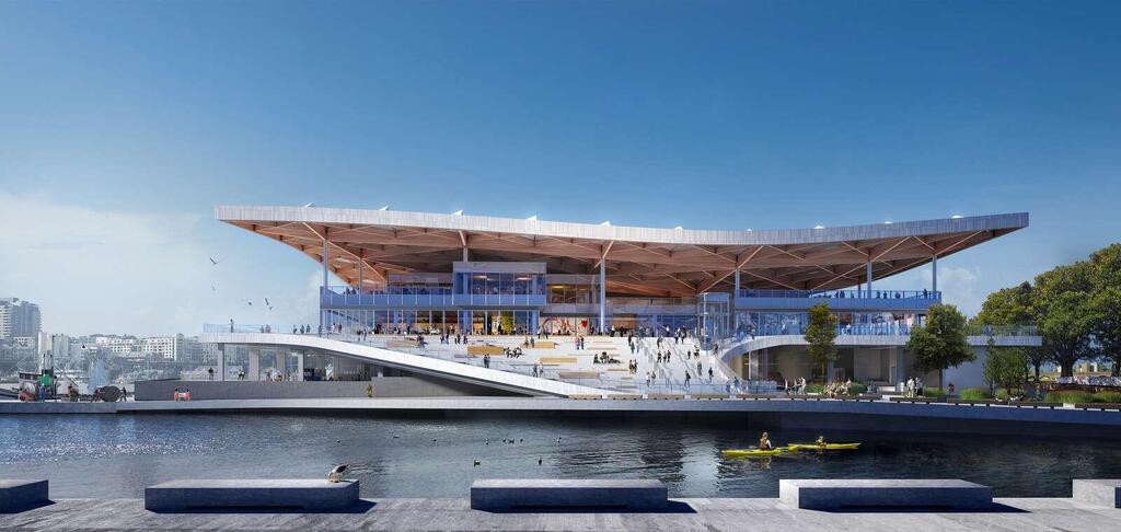 The fish market in Sydney, Australia (Photo: 3XN Architects) שוק הדגים בסדיני, אוסטרליה