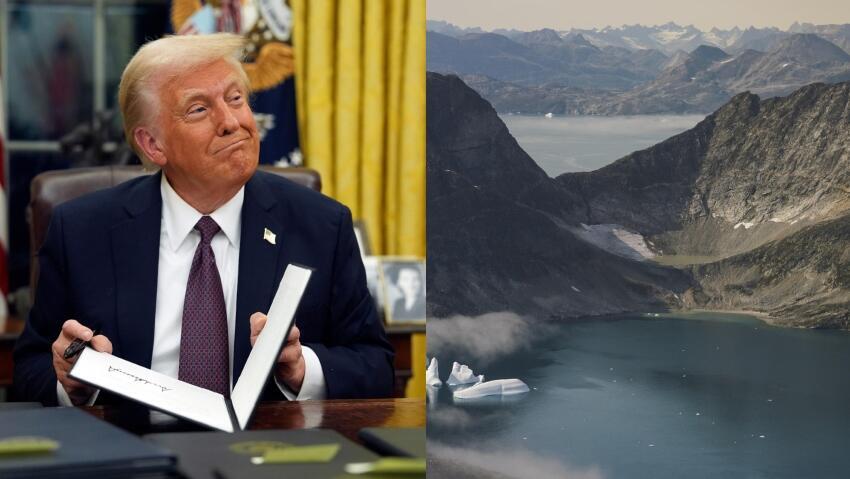 Photo: Evan Vucci/AP גרינלנד, דונלד טראמפ