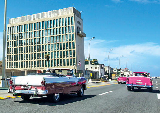 גראונד זירו. שגרירות ארה"ב בהוואנה, קובה