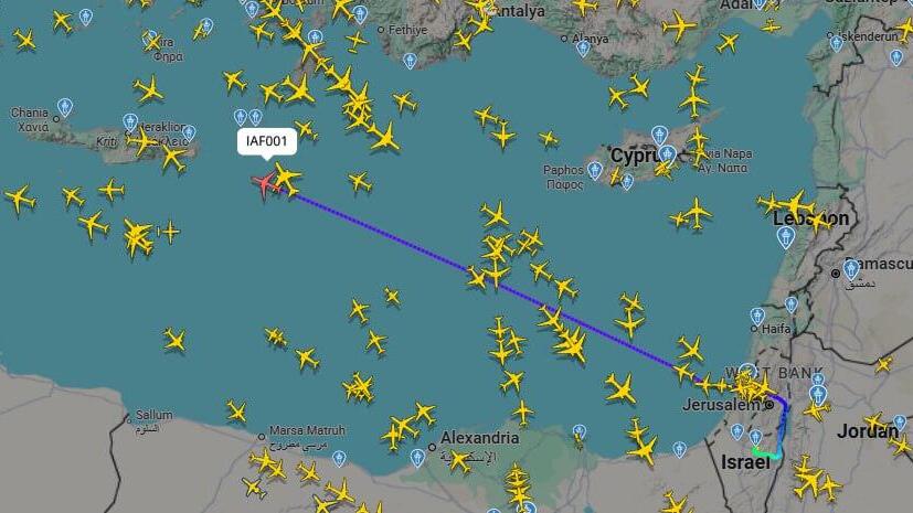 Wing of Zion flies out of Israel (Photo: Flight Radar 24) מטוס כנף ציון