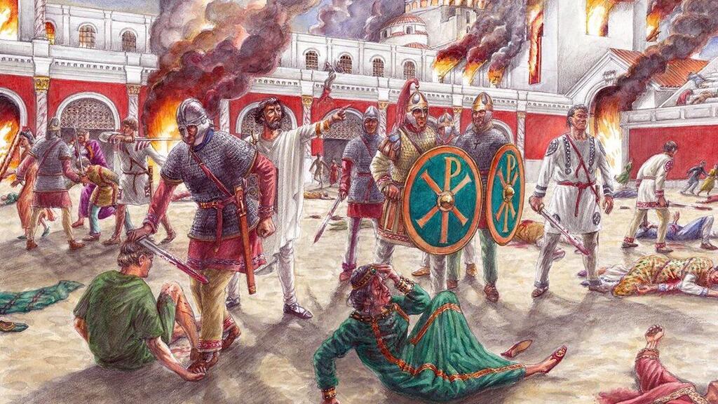 The Nika revolt, 532 AD (Photo: X) מרד ניקה, 532 לספירה