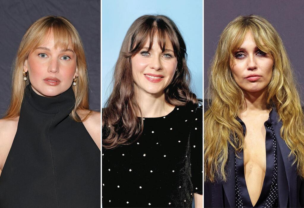 Jennifer Lawrence, Zoey Deschanel and Miley Cyrus (Photos: Getty Images IL/ Monica Schipper / Kevin Winter/ Dia Dipasupil, ) מיילי סיירוס, זואי דשנל וג'ניפר לורנס