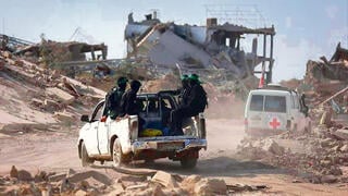 Hamas terrorists in Gaza 