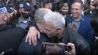 לפיד ובנט בצעדה ועצרת הגיוס הלאומית - כנגד חוק הגיוס בירושלים