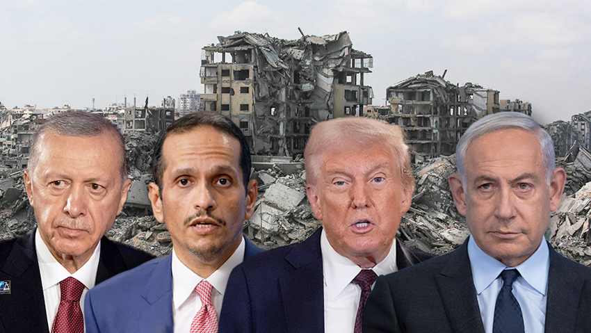 Recep Tayyip Erdogan, Mohammed Al-Thani, Donald Trump, Benjamin Netanyahu (Photo: Alex Kolomoisky, AP Photo/Alex Brandon, Ludovic MARIN / AFP, Andrew Harnik/GETTY IMAGES NORTH AMERICA/AFP) Recep Tayyip Erdogan, Mohammed Al-Thani, Donald Trump, Benjamin Netanyahu