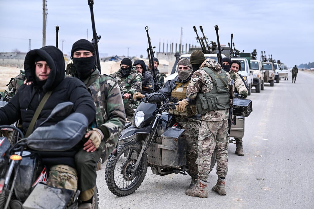 Clashes between the Syrian Democratic Forces (SDF) and Syrian government forces in Aleppo province (Photo: Abdulmonam Eassa/Getty Images) עימותים בין משטר א-שרע לכורדים