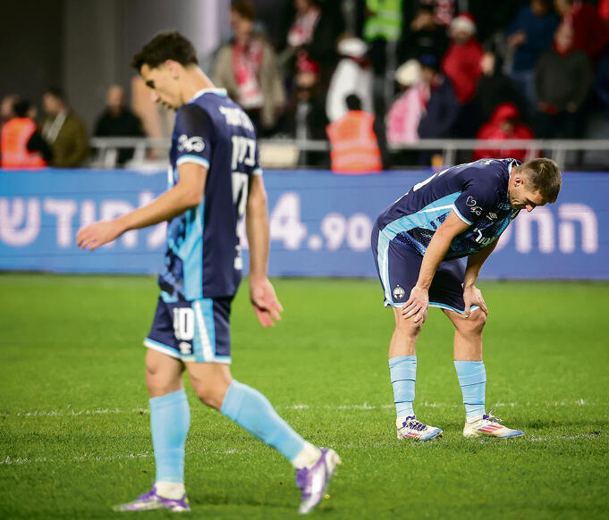 הלך המקום הראשון. שחקני באר שבע מתוסכלים