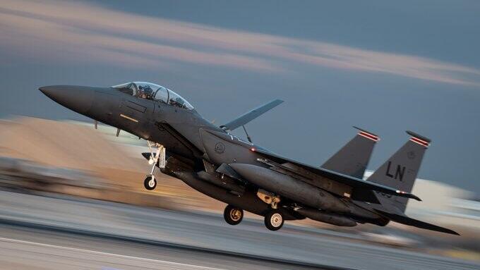 מטוס F-15E של חיל האוויר האמריקאי
