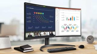 מסך ה-34WR55QK של LG מסך ה-34WR55QK של LG