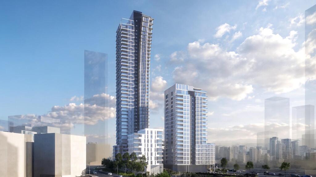 הדמייה של פרויקט לשכירות ארוכת טווח ומגדל מגורים בשדה דב (הדמיה: ברעלי לויצקי אדריכלים) הדמייה של פרויקט לשכירות ארוכת טווח ומגדל מגורים בשדה דב