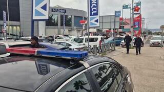 הזירה בתחנת הדלק סמוך לקניון קריון בקריית ביאליק שבה נתפס החשוד בהצתה
