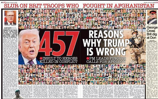 "457 סיבות למה טראמפ טועה". מתוך "הסאן" (ללא) "457 סיבות למה טראמפ טועה". מתוך "הסאן"