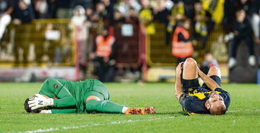 גדראני ונימצ'יסקי על הדשא באשדוד