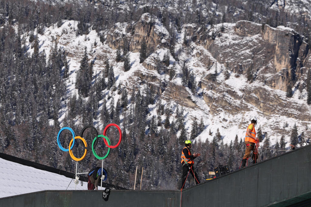 האתר האולימפי בקורטינה, איטליה (צילום: REUTERS/Claudia Greco) האתר האולימפי בקורטינה, איטליה