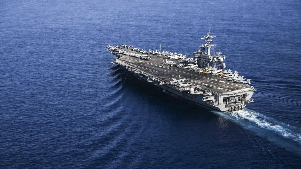 The US aircraft carrier Lincoln (Photo: US Navy) נושאת מטוסים של ארה"ב אברהם לינקולן ארכיון 2022 ב ים סין הדרומי