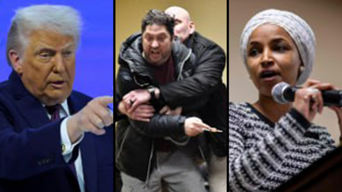 טראמפ טען שתקיפת עומאר מבוימת, היא הגיבה שהנשיא מסכן את חייה: 