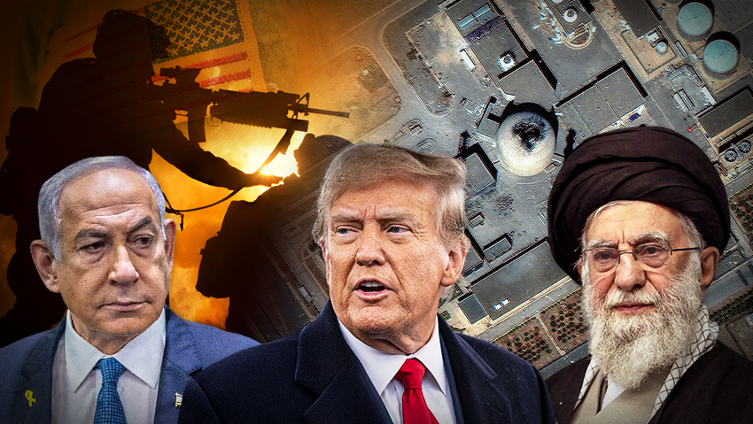 Photo: Lev Radin/Shutterstock, AP, Chaim Goldberg/Flash90, SATELLITE IMAGE ©2025 MAXAR TECHNOLOGIES / AFP, Getmilitaryphotos/Shutterstock, REUTERS/Alexander Cornwell חמינאי טראמפ בנימין נתניהו