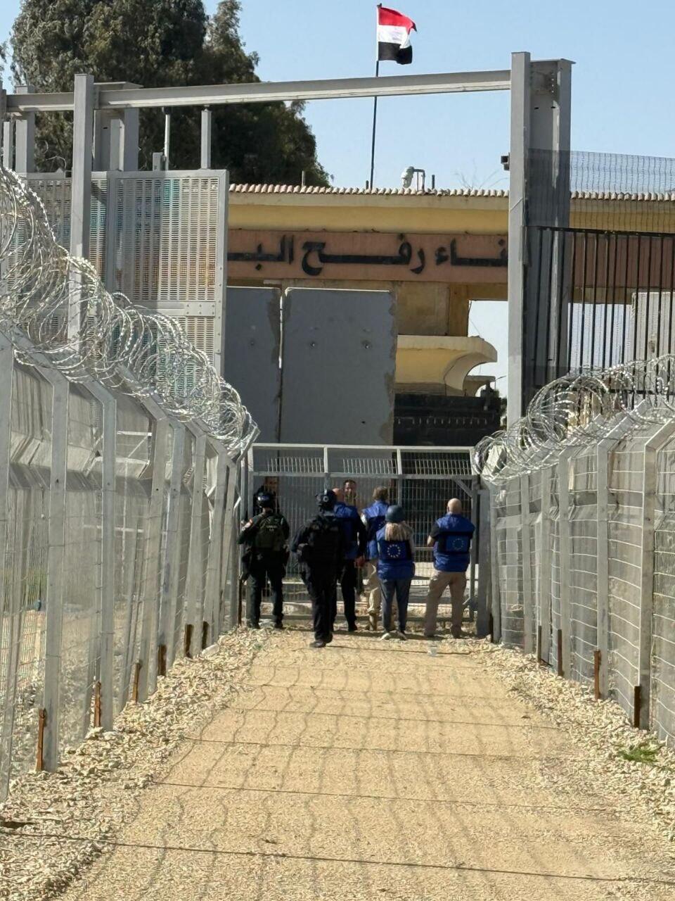 Rafah crossing last week פיילוט לפתיחת מעבר רפיח